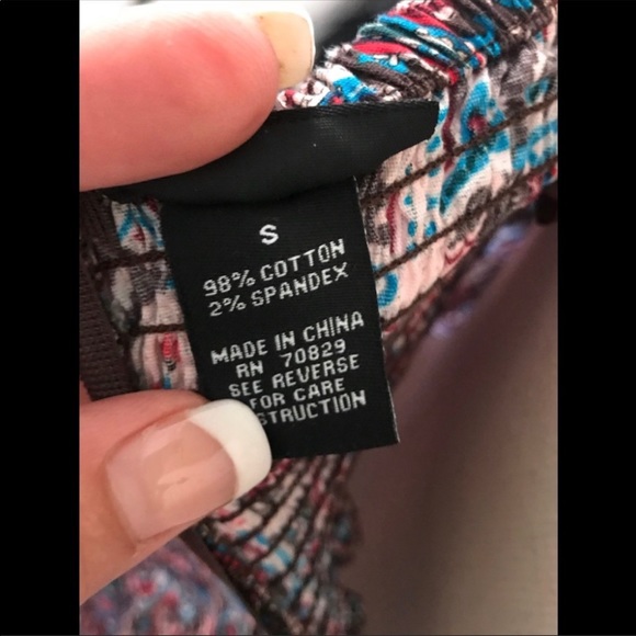 Flirty Paisley Strapless dress Rue21 small - Picture 6 of 8